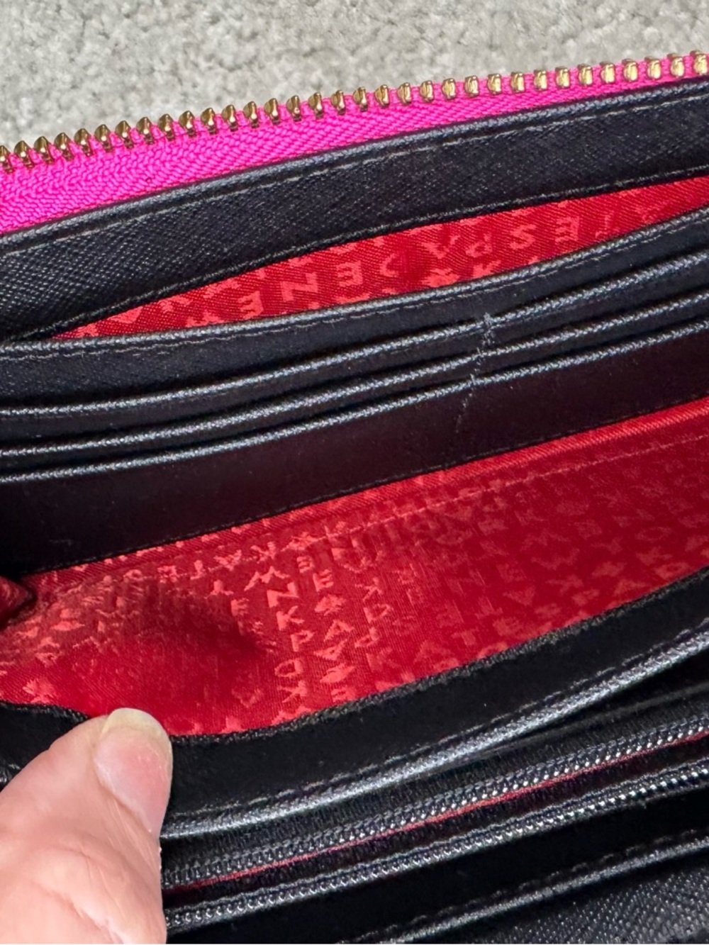Kate Spade New York Laurel Way Bonita Stripe large continental zip around wallet - Picture 6 of 9